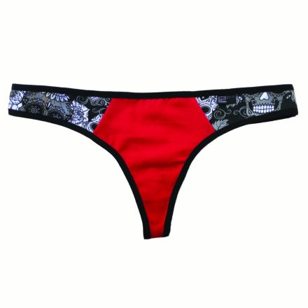 basic tanga piros fekete mex-betét