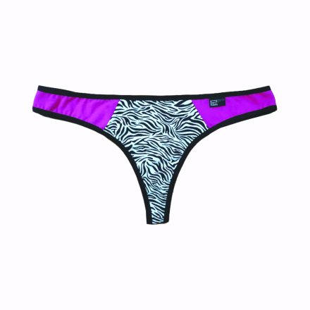 basic tanga lila zebra