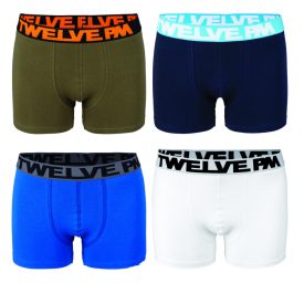   classic boxernégy darabos csomag oliva sötétkék királykék fehér