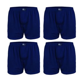 színes bő boxer 4 darabos csomag sötétkék