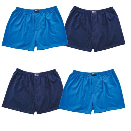 színes bő boxer 4 darabos csomag világos kék navy