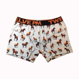 mintás boxeralsó lovas